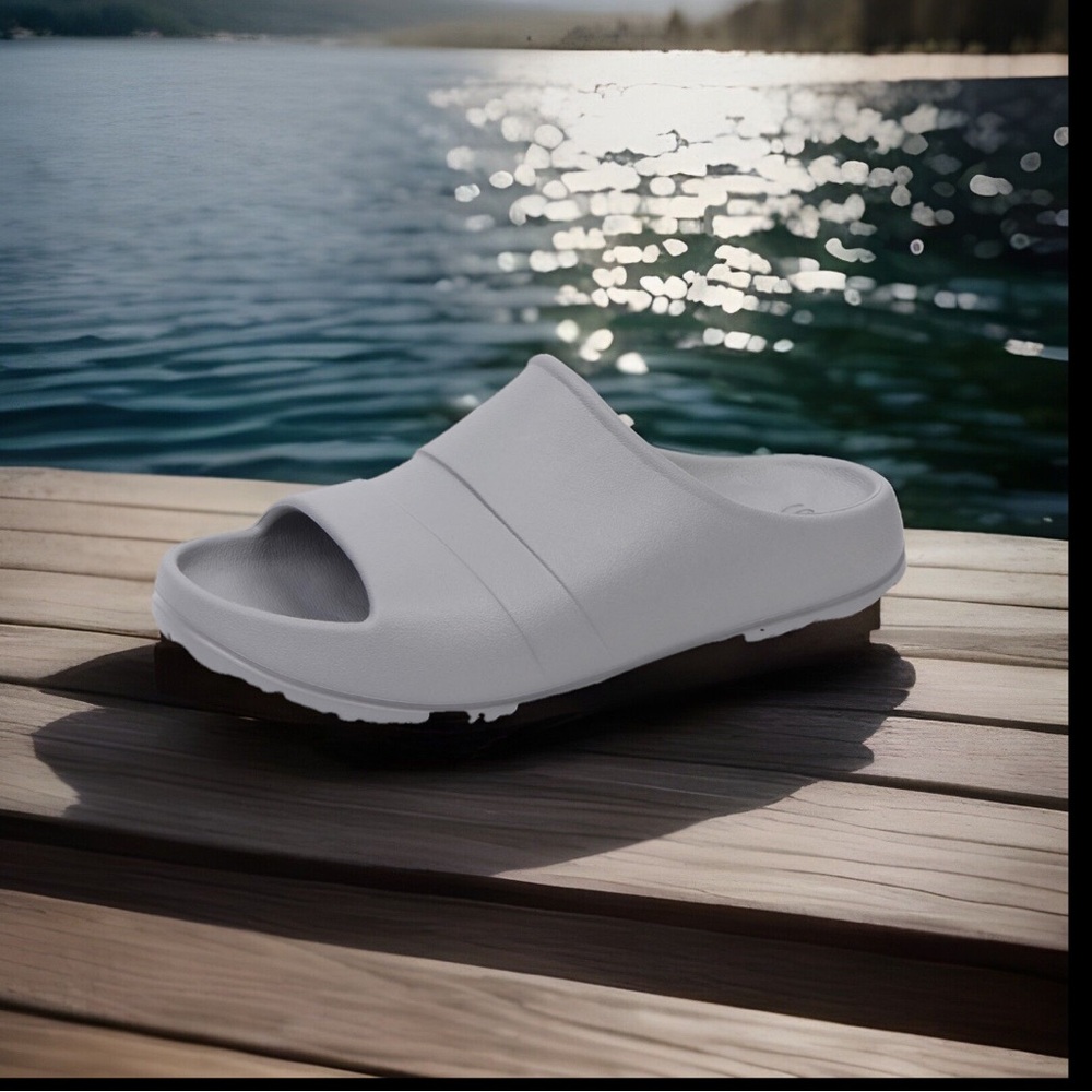 Sperry Windward Float Slide Grey EVA Foam Contoured footbed Slip-on Sandals NWT